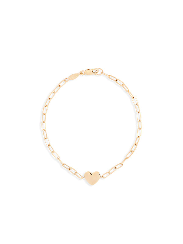 ANZIE Love Letter Heart Bracelet Gold