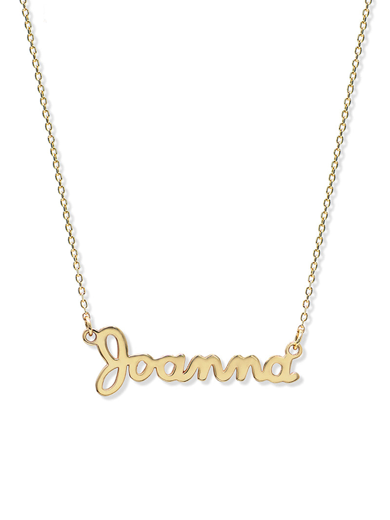 Rope chain on sale name necklace