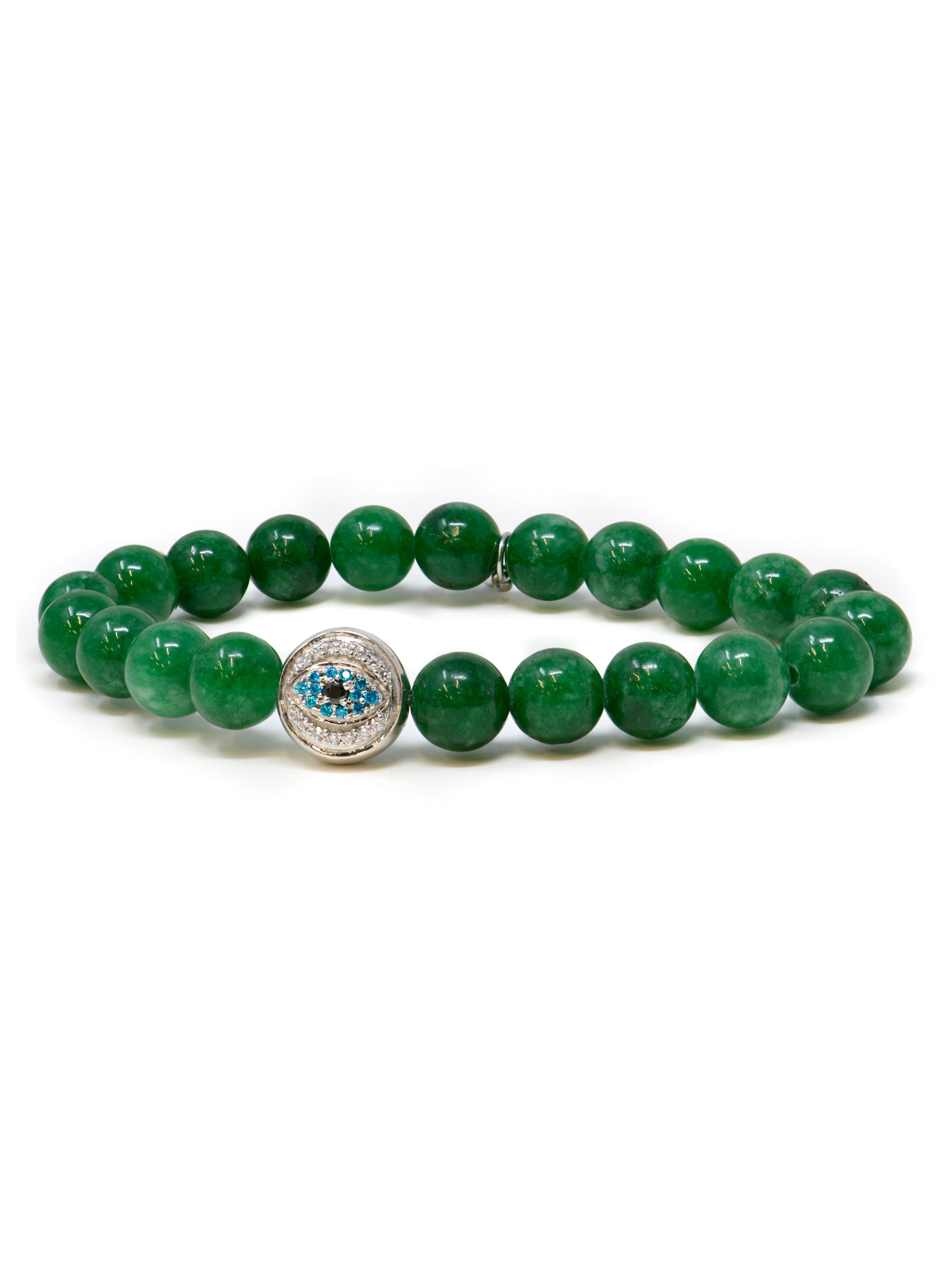 Bohème Evil Eye Korean Jade Bracelet