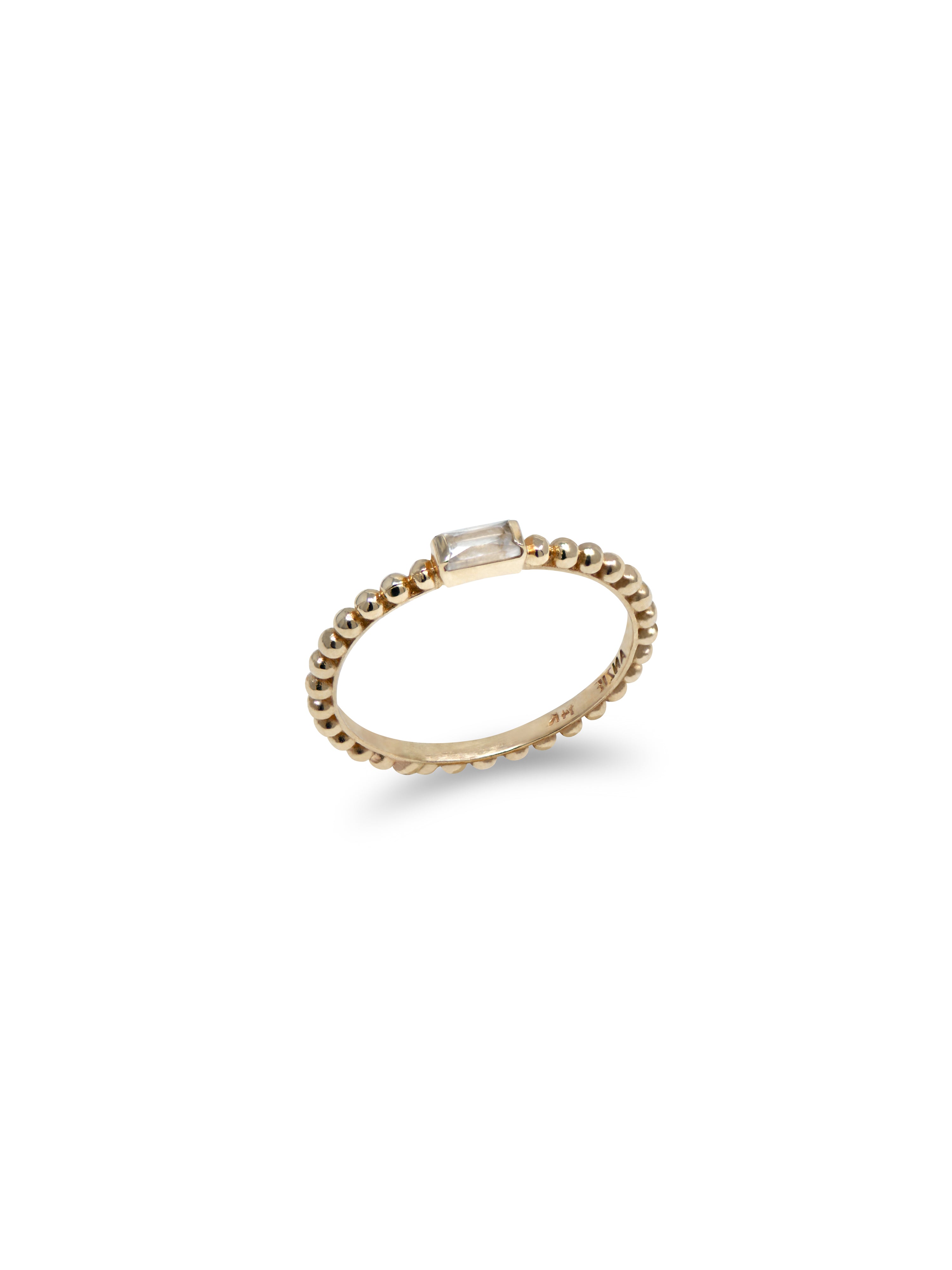 Bague Superposable Baguette Dew Drop