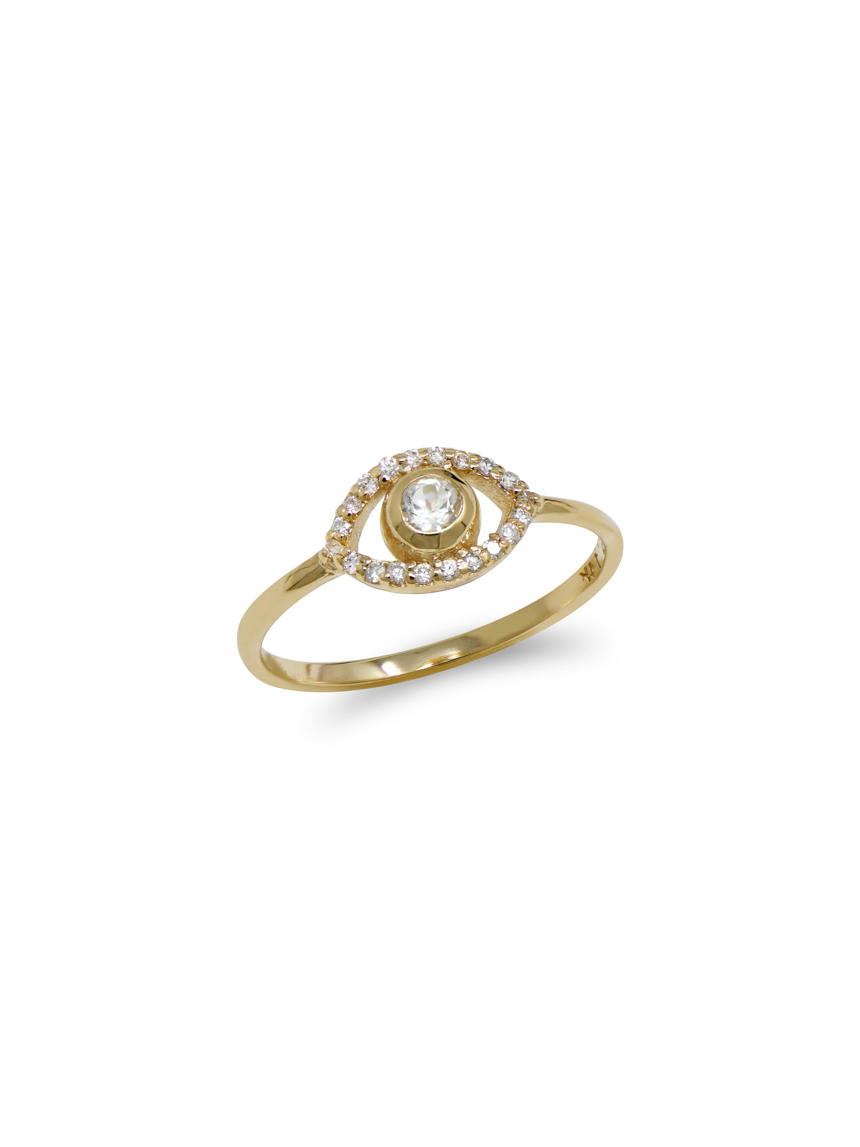 Classique Pavé Evil Eye Ring