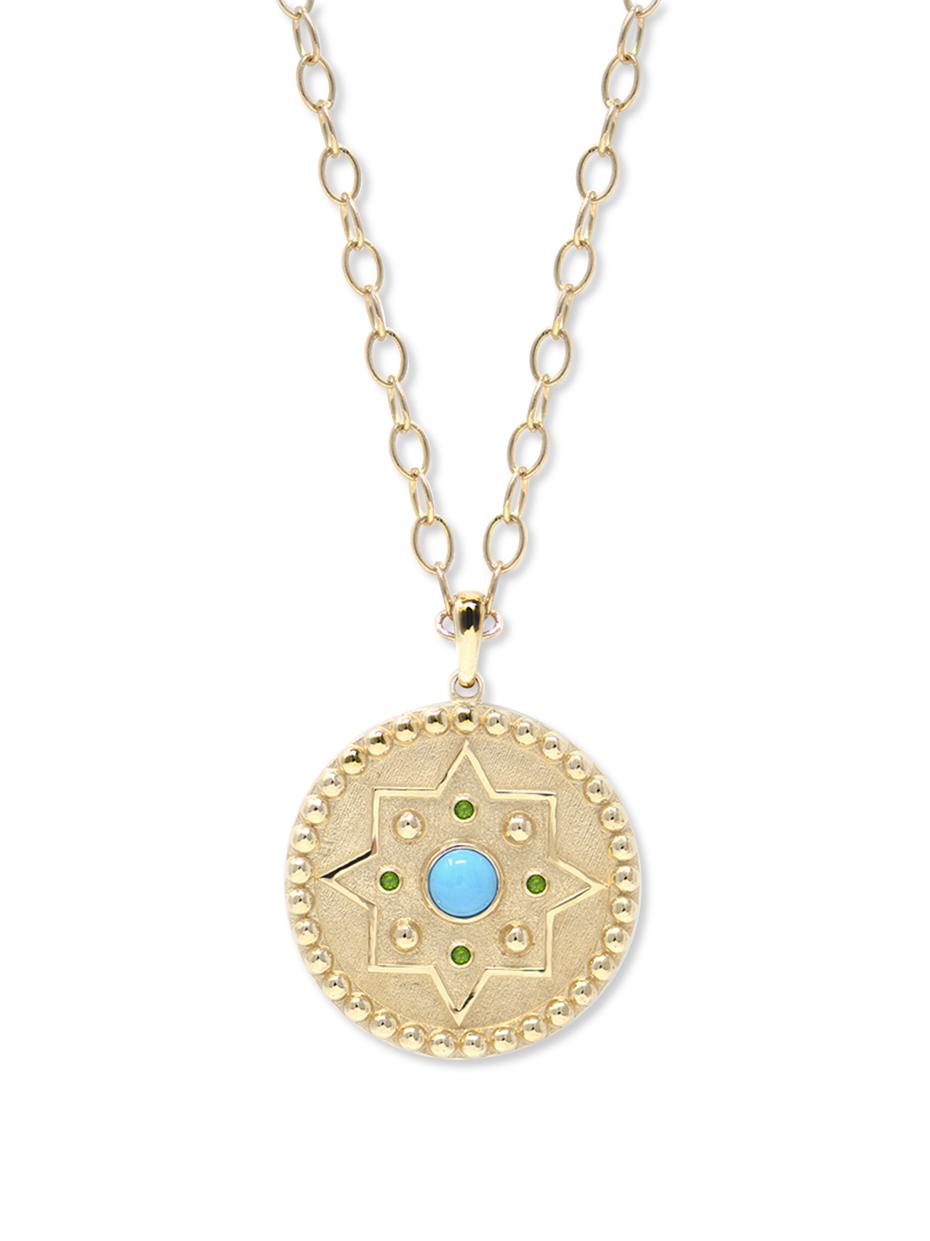 Aztec Dew Drop Mayan Medallion