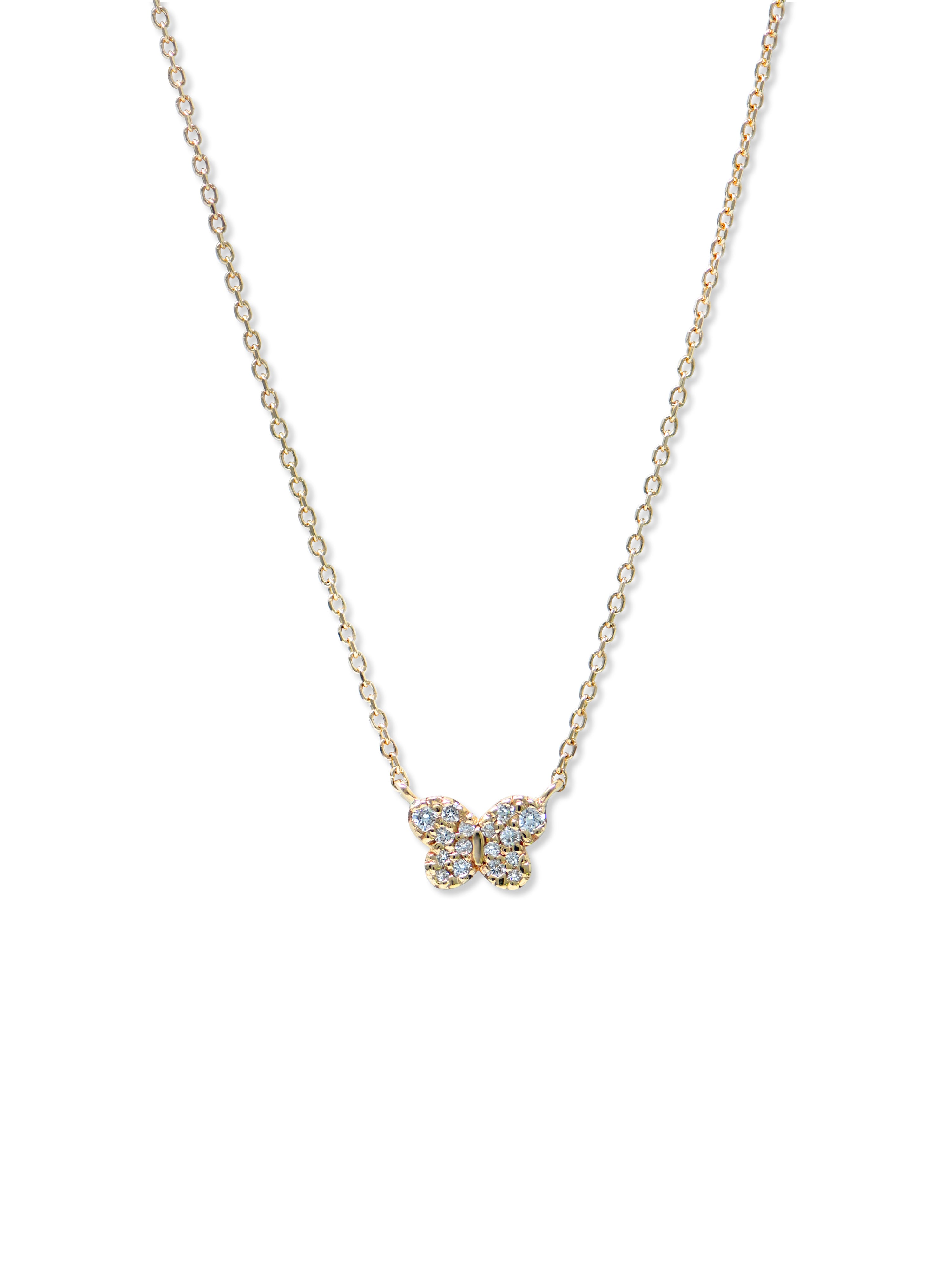 Collier papillon pavé Love Letter