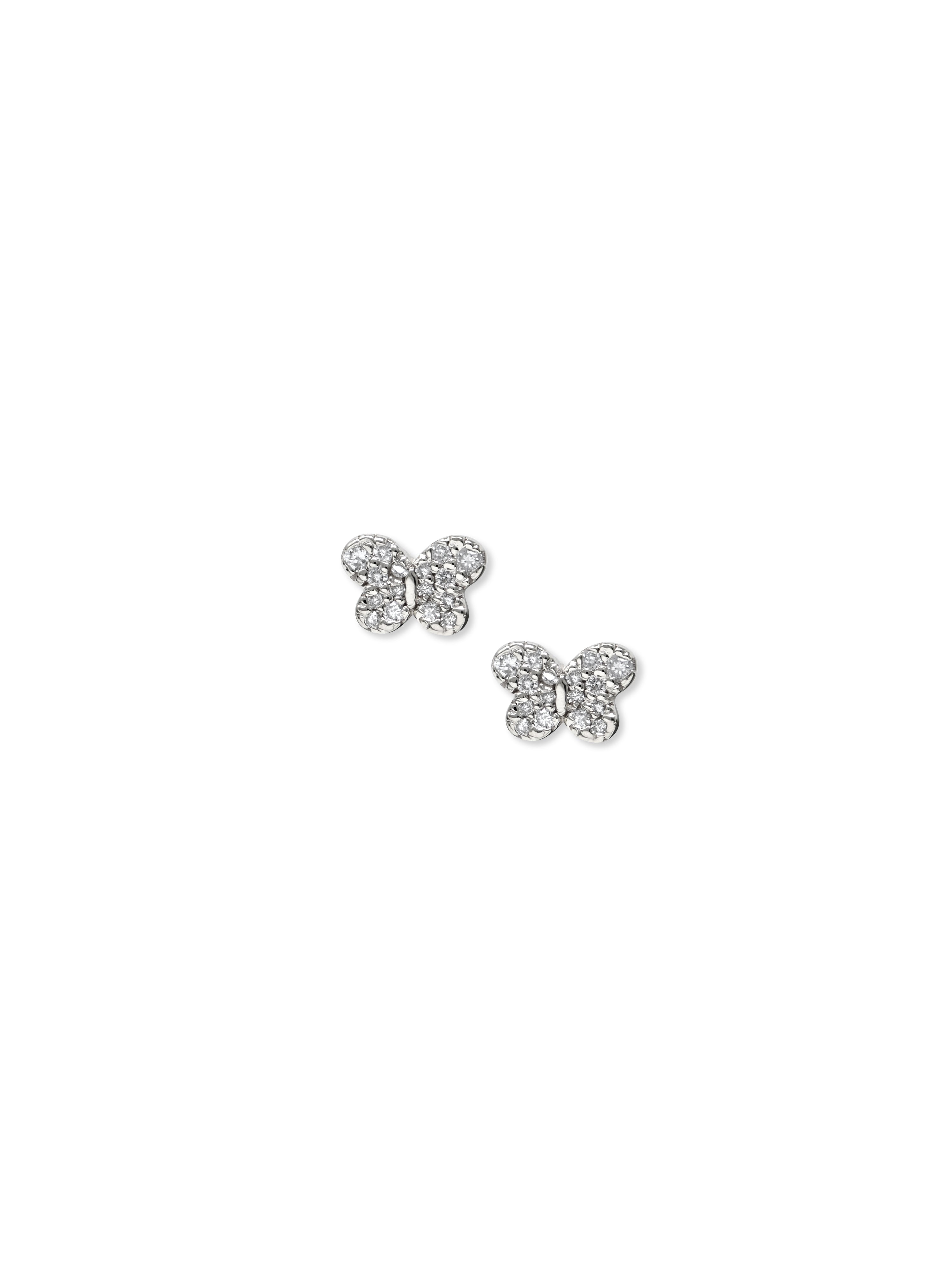 Love Letter Pavé Butterfly Stud