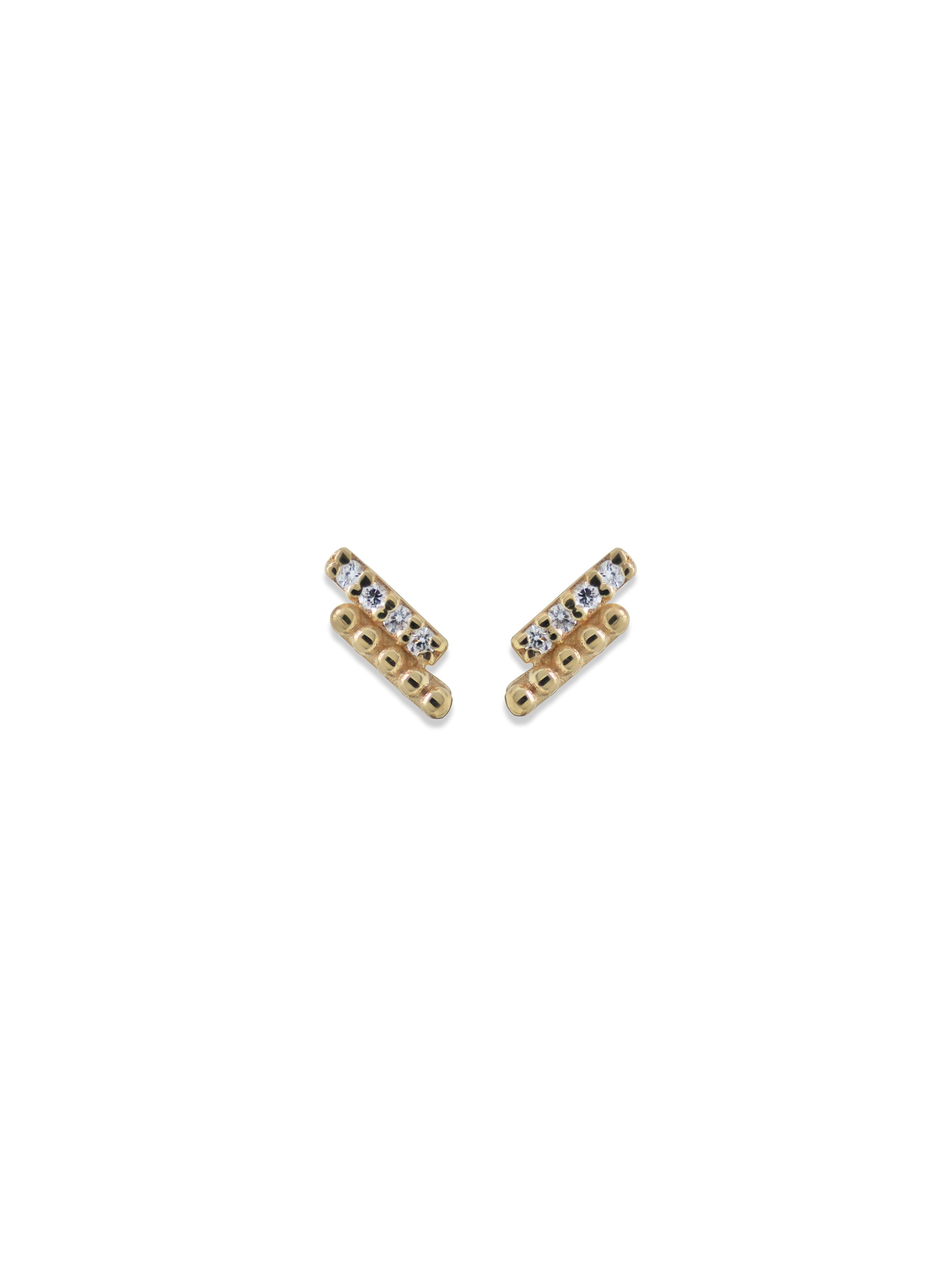 Clous d’Oreilles Dew Drop Pavé 