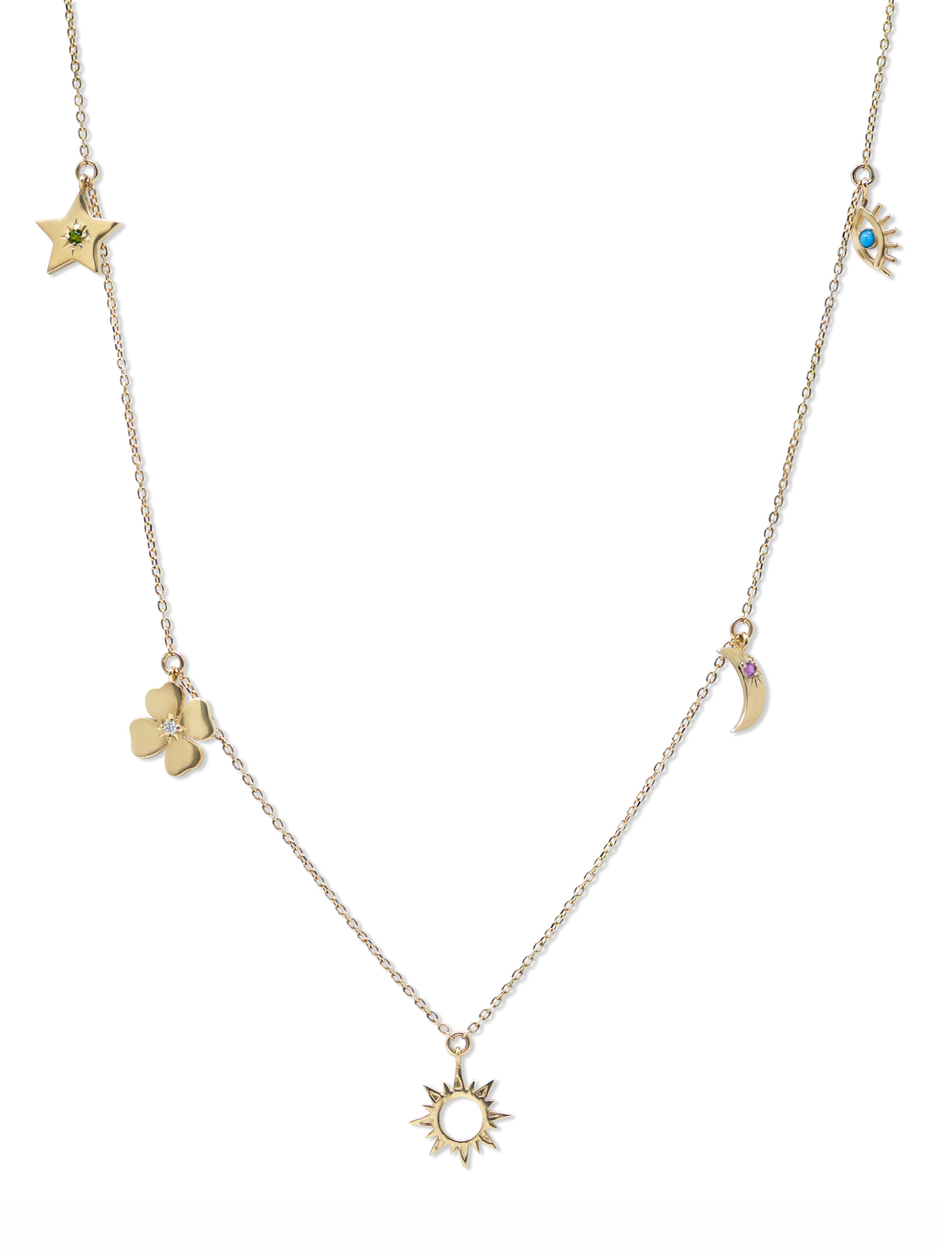 Anzie x Mel Soldera Luna Lucky Charm Necklace