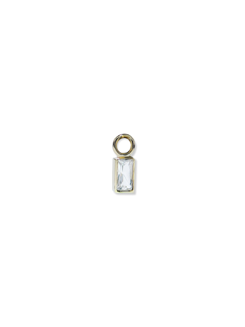 Mel Soldera Deco Baguette Hoop Charm