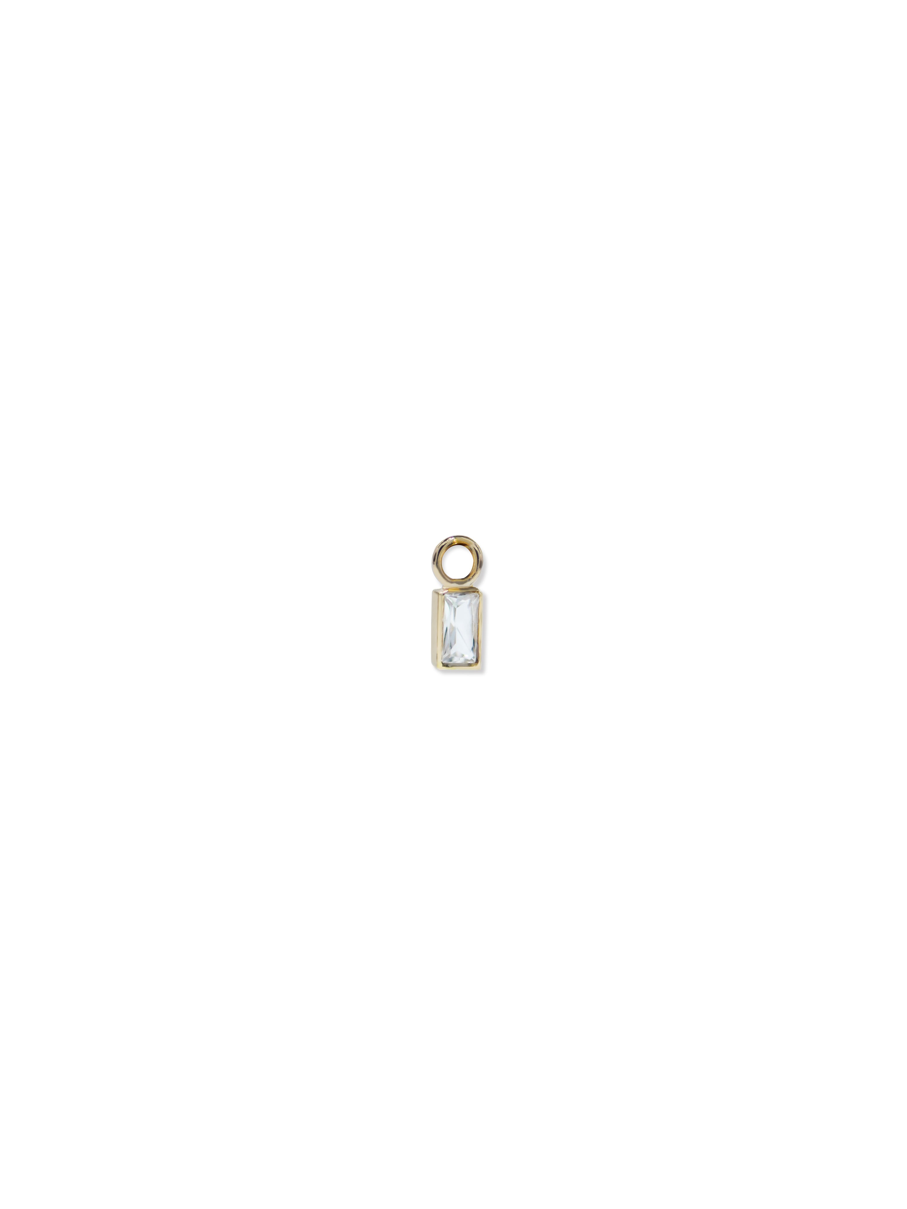 Mel Soldera Deco Baguette Hoop Charm