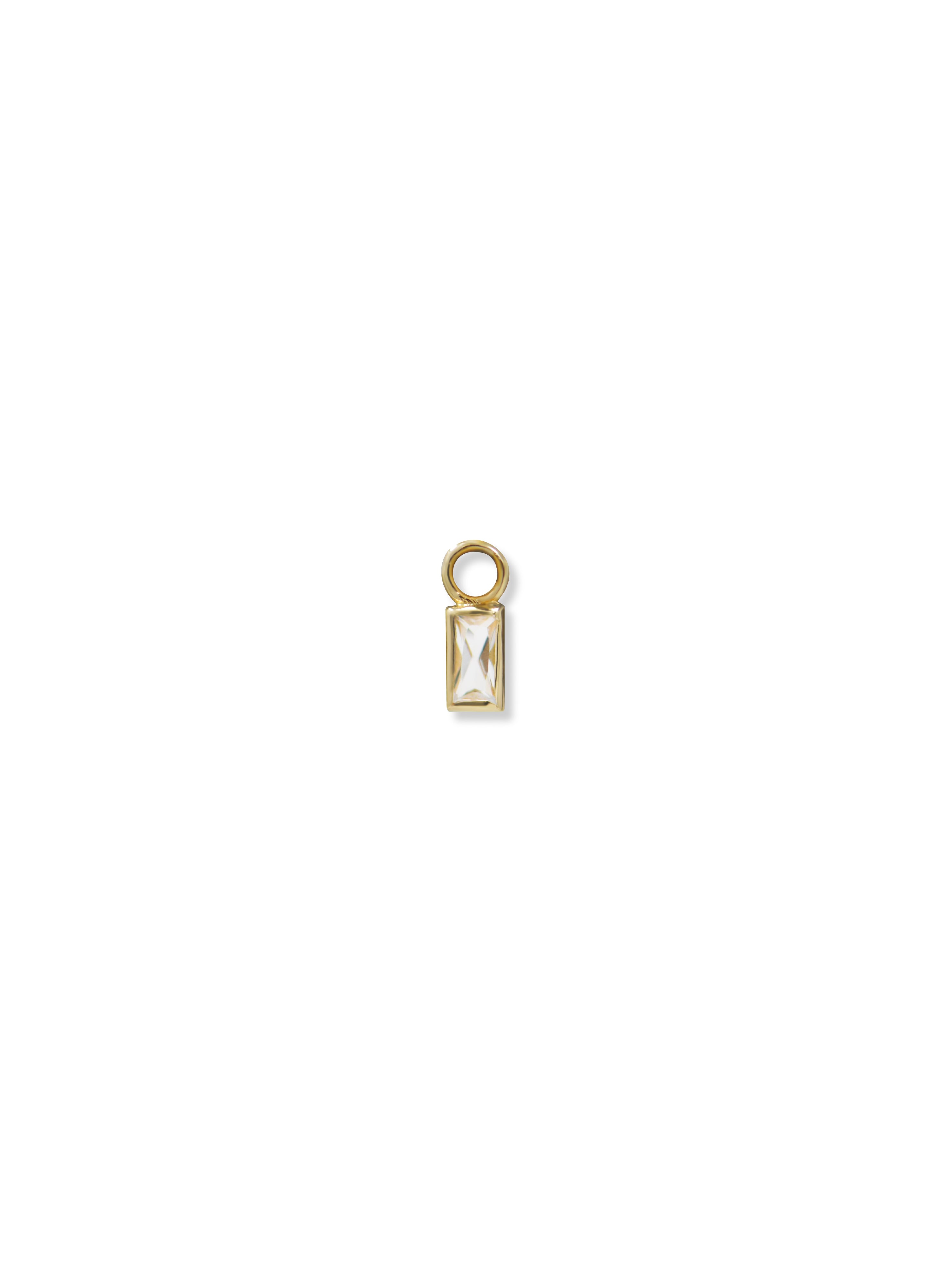 Mel Soldera Deco Baguette Hoop Charm