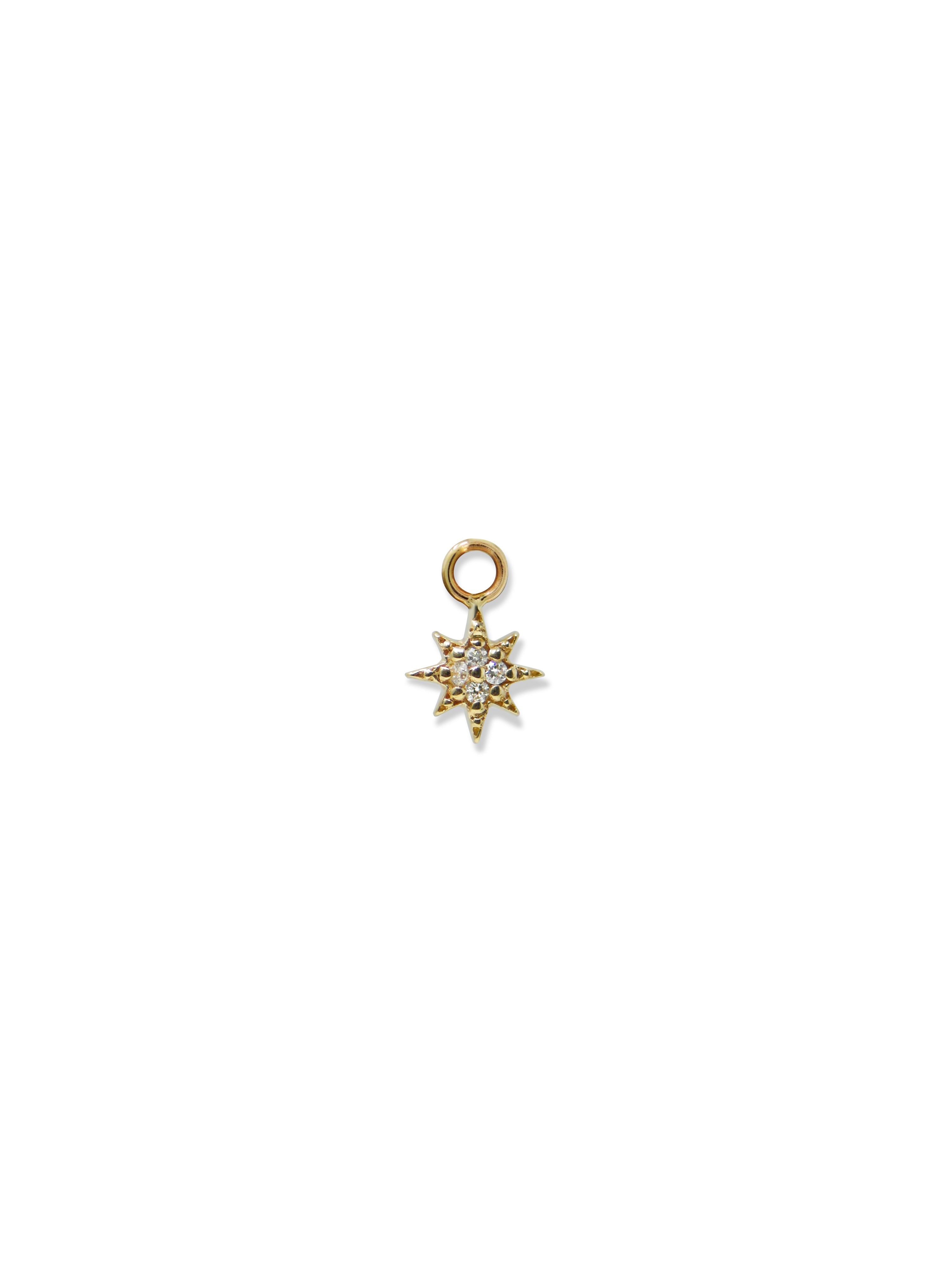 Mel Soldera North Star Hoop Charm