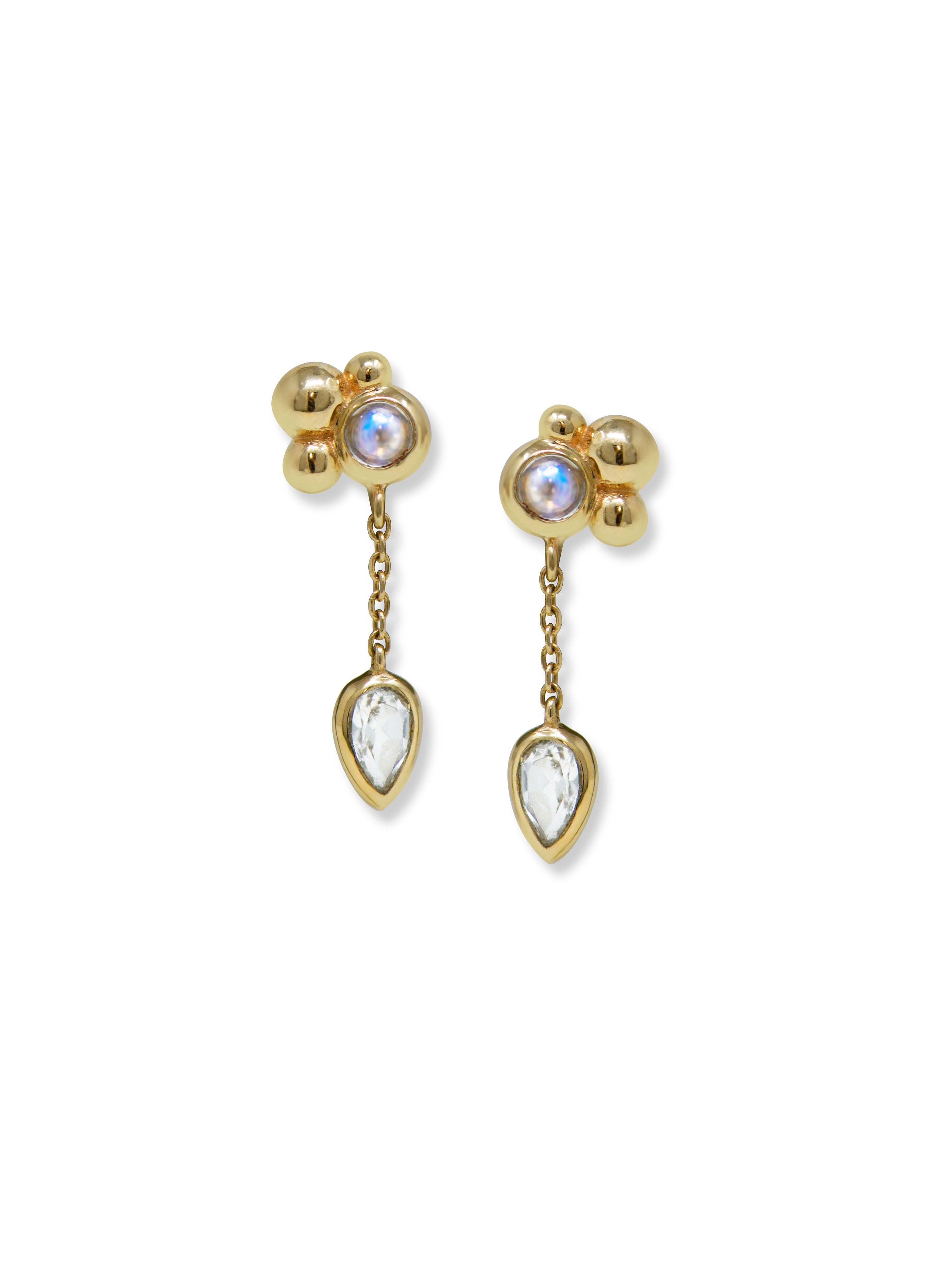 Dew Drop Bubbling Brook Drop Earrings