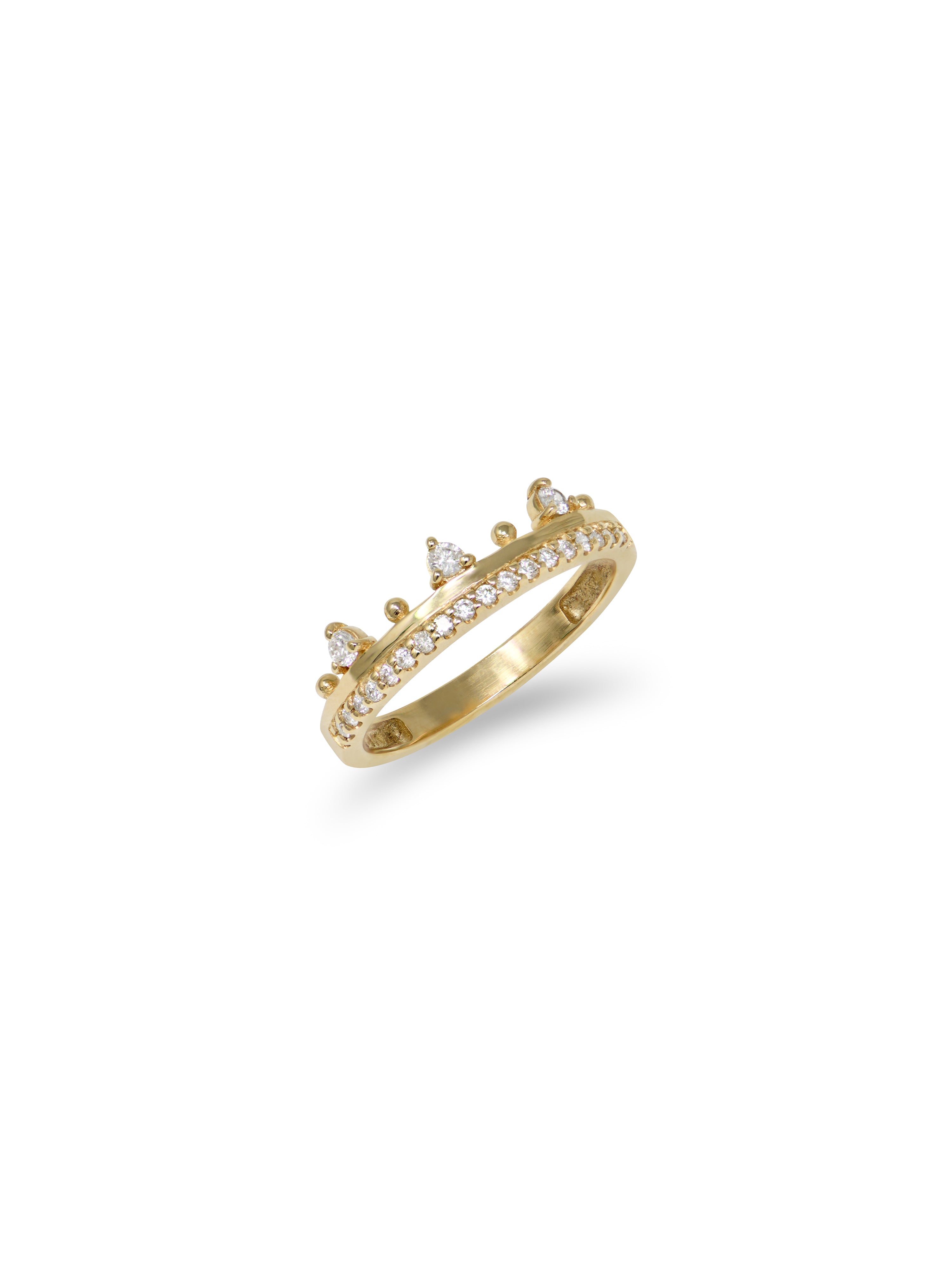 Cléo Pavé Crown Ring