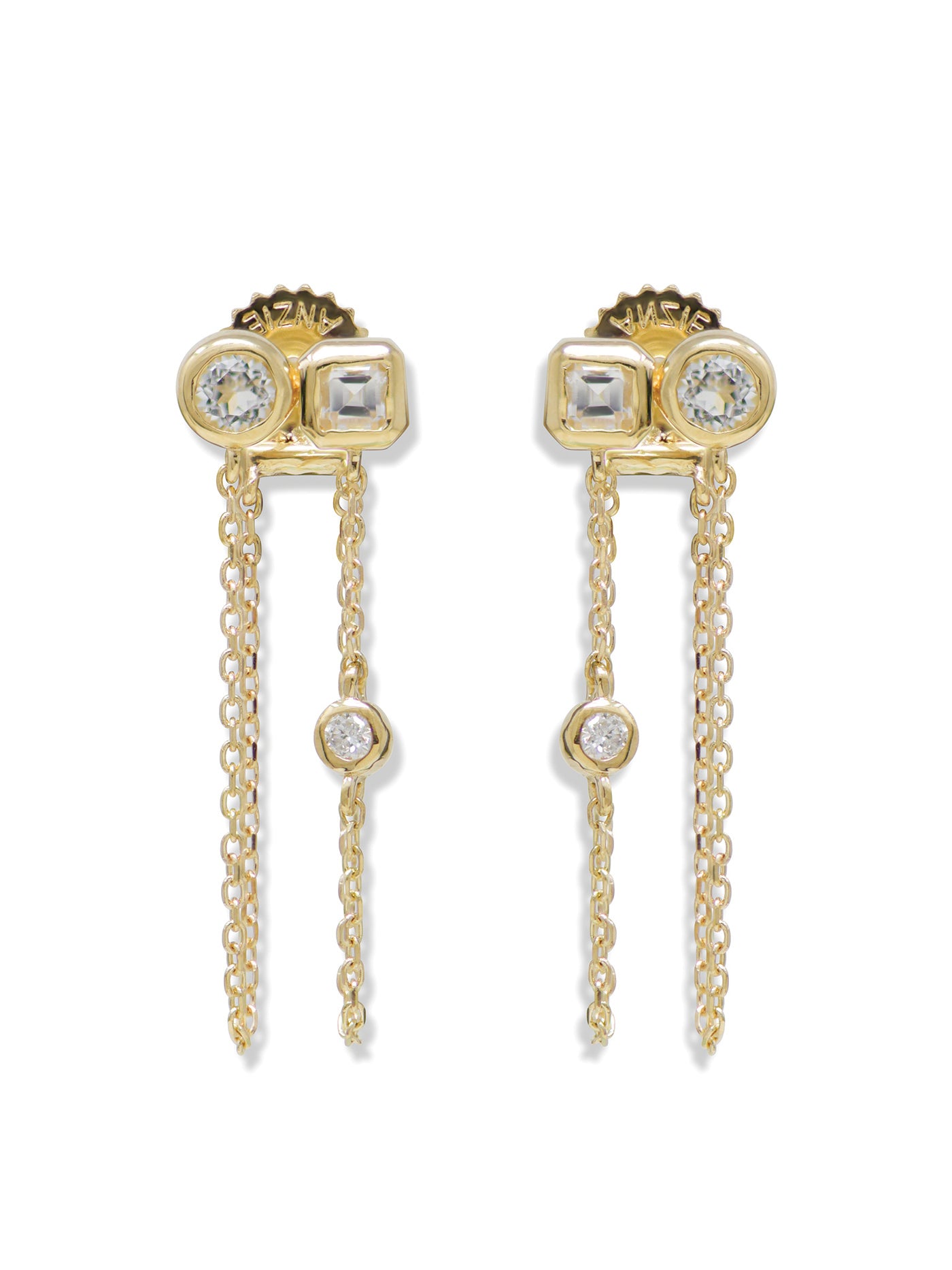 Cléo Jaeda Double Chain Earrings