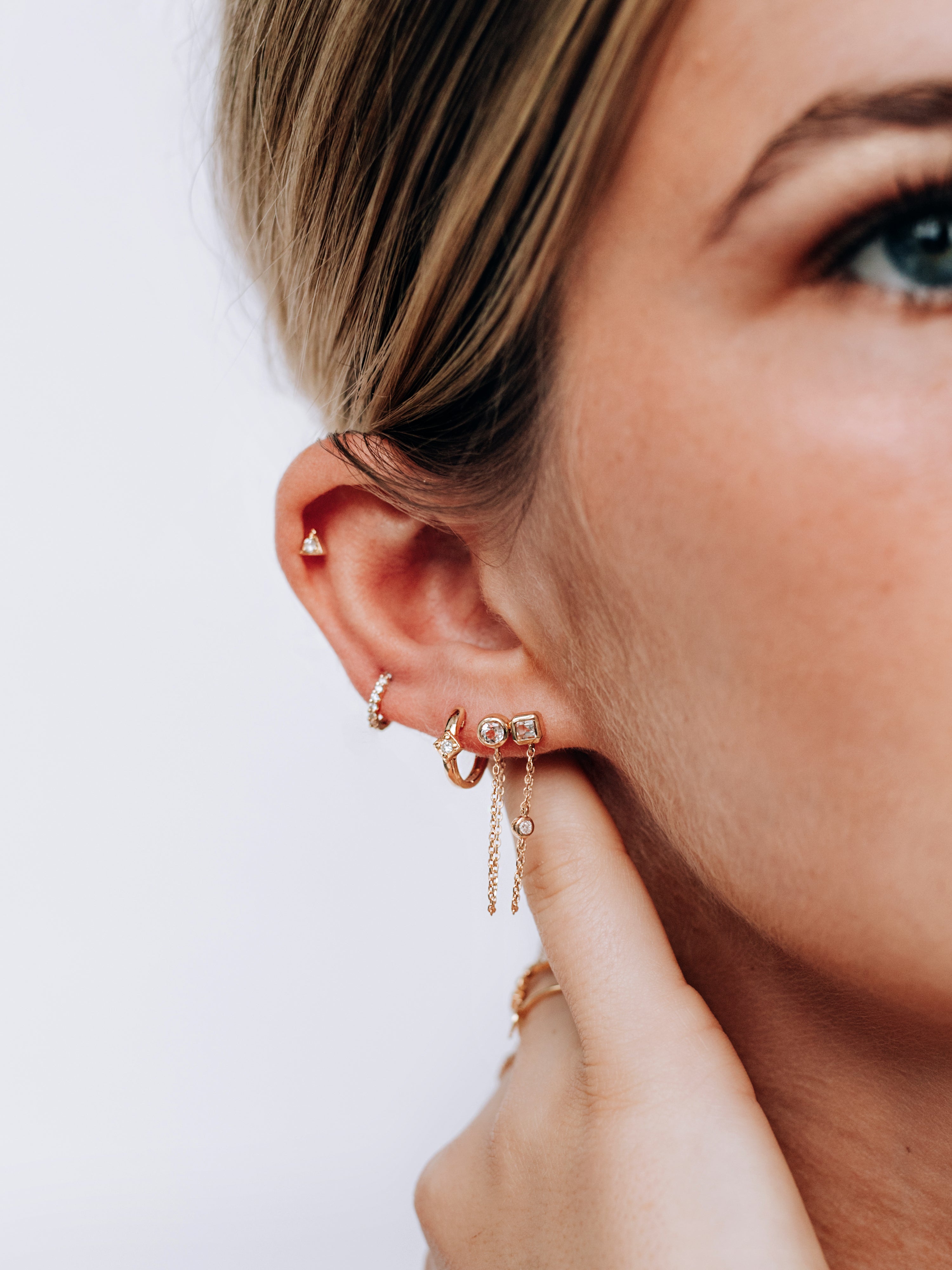 Cléo Jaeda Double Chain Earrings