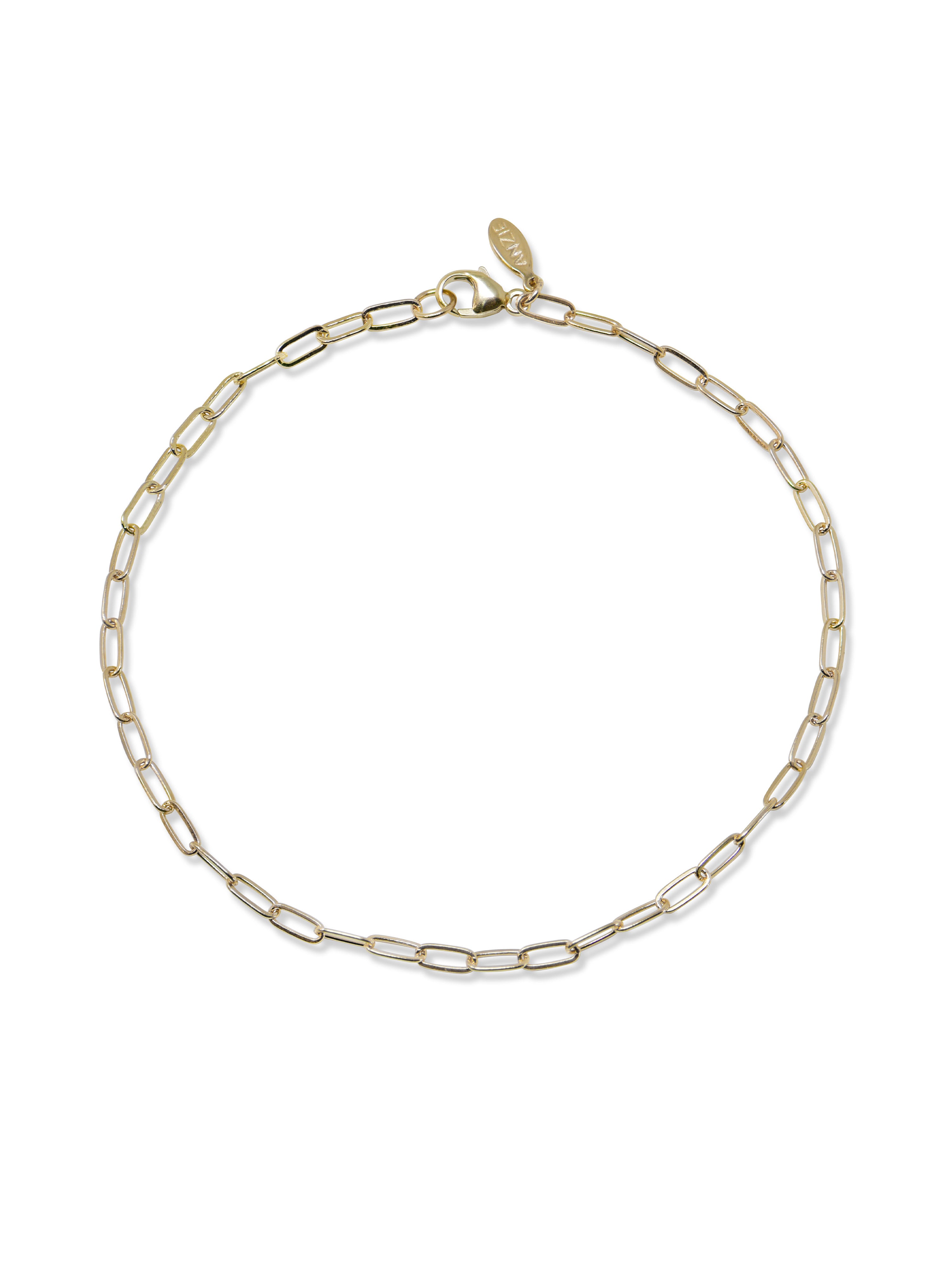 Classique Medium Paper Clip Anklet