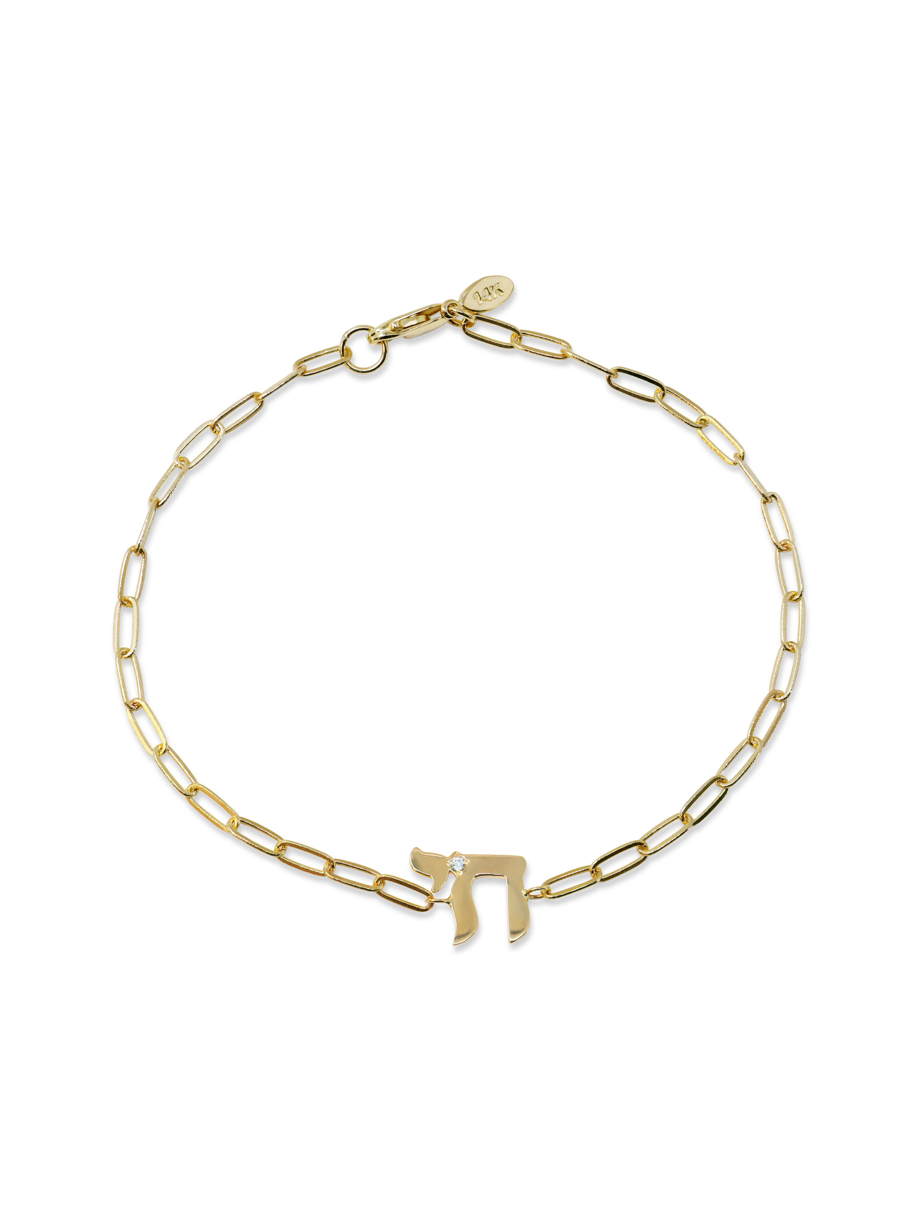 Love Letter Chai Paperclip Bracelet