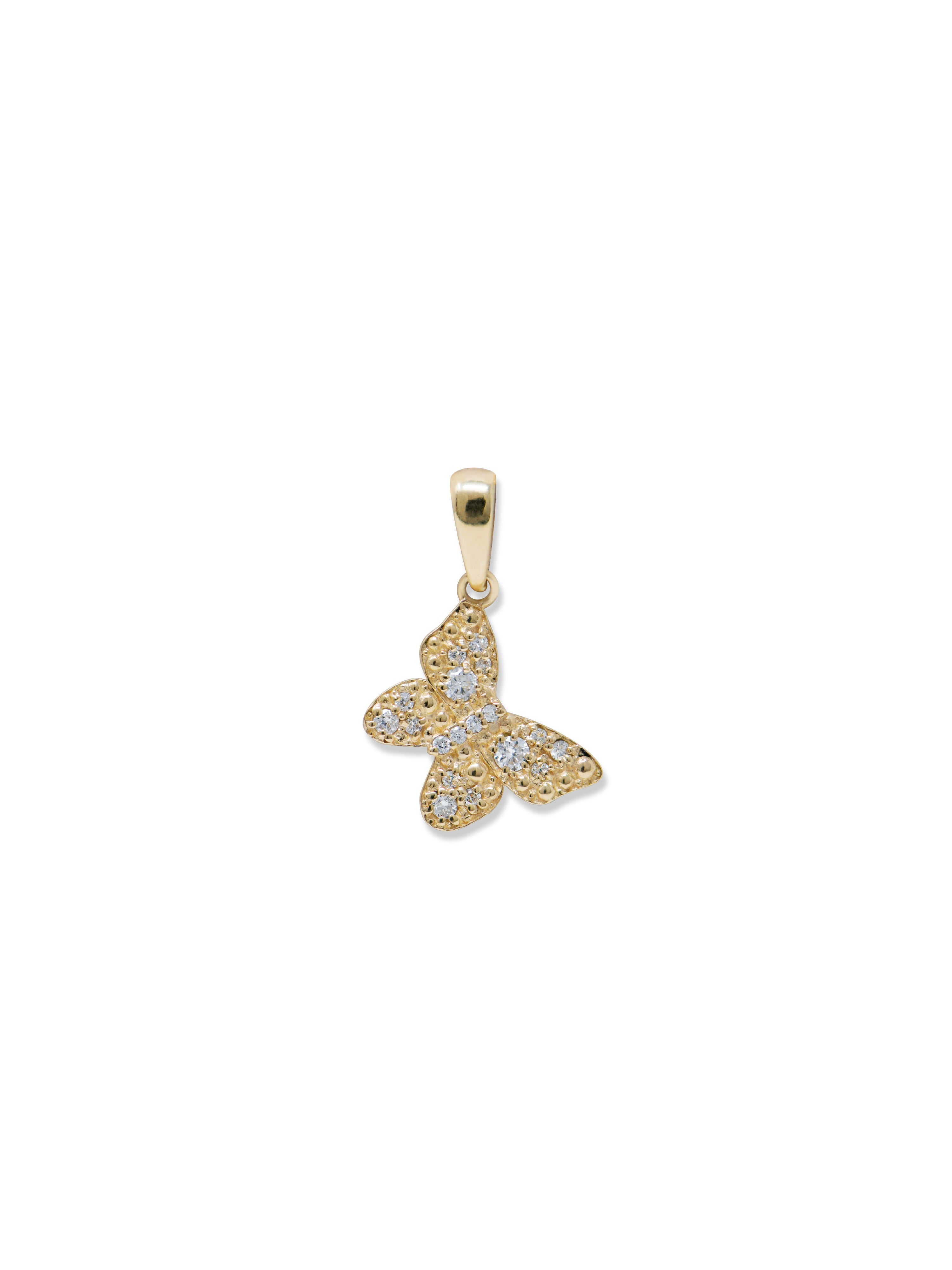 Charme Dew Drop Papillon Pavé