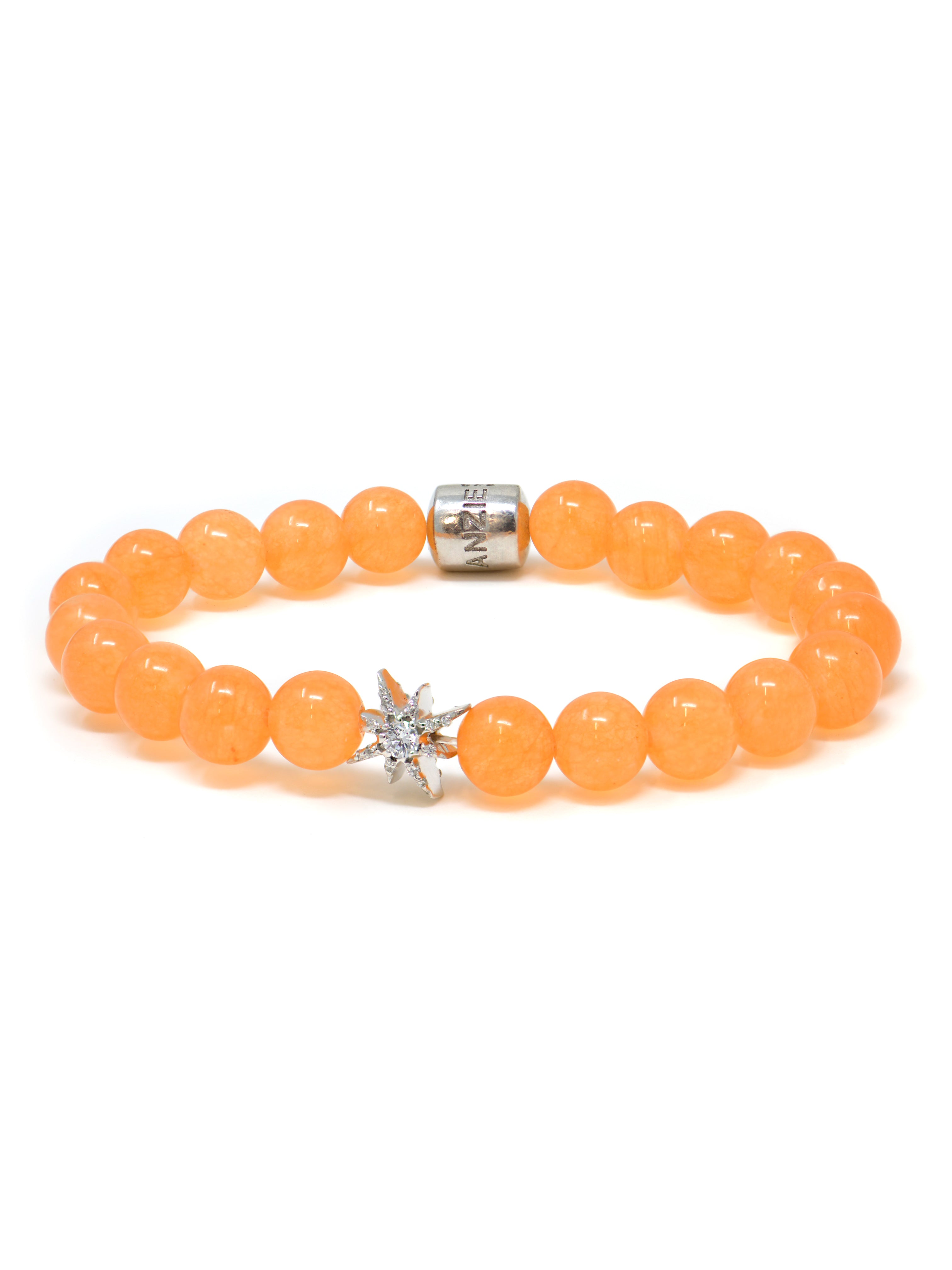 Bohème Bright Orange Jade Bracelet