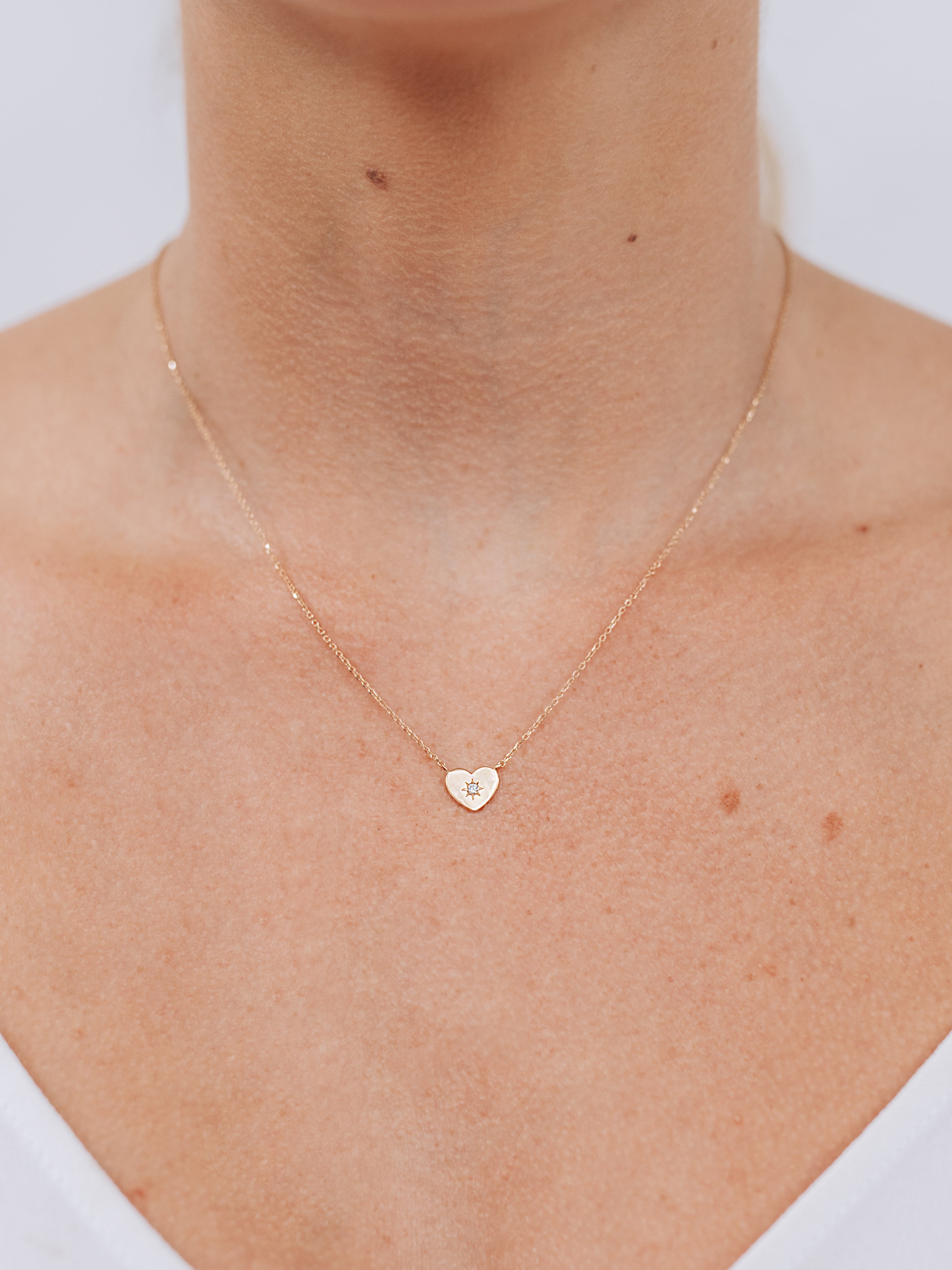 Jac+Jo Icon Vintage Star Heart Pendant