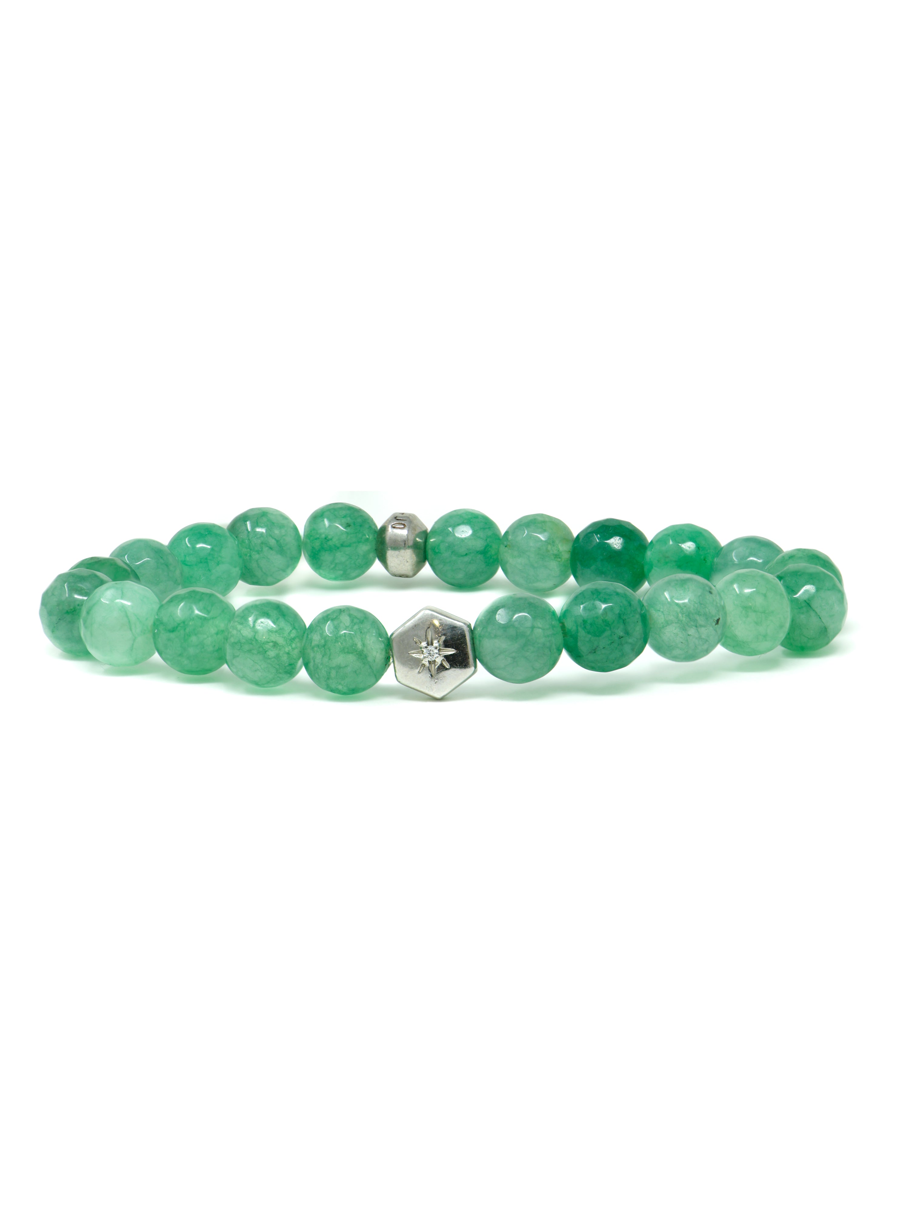 Bracelet Boulon Jade Vert Jac+Jo