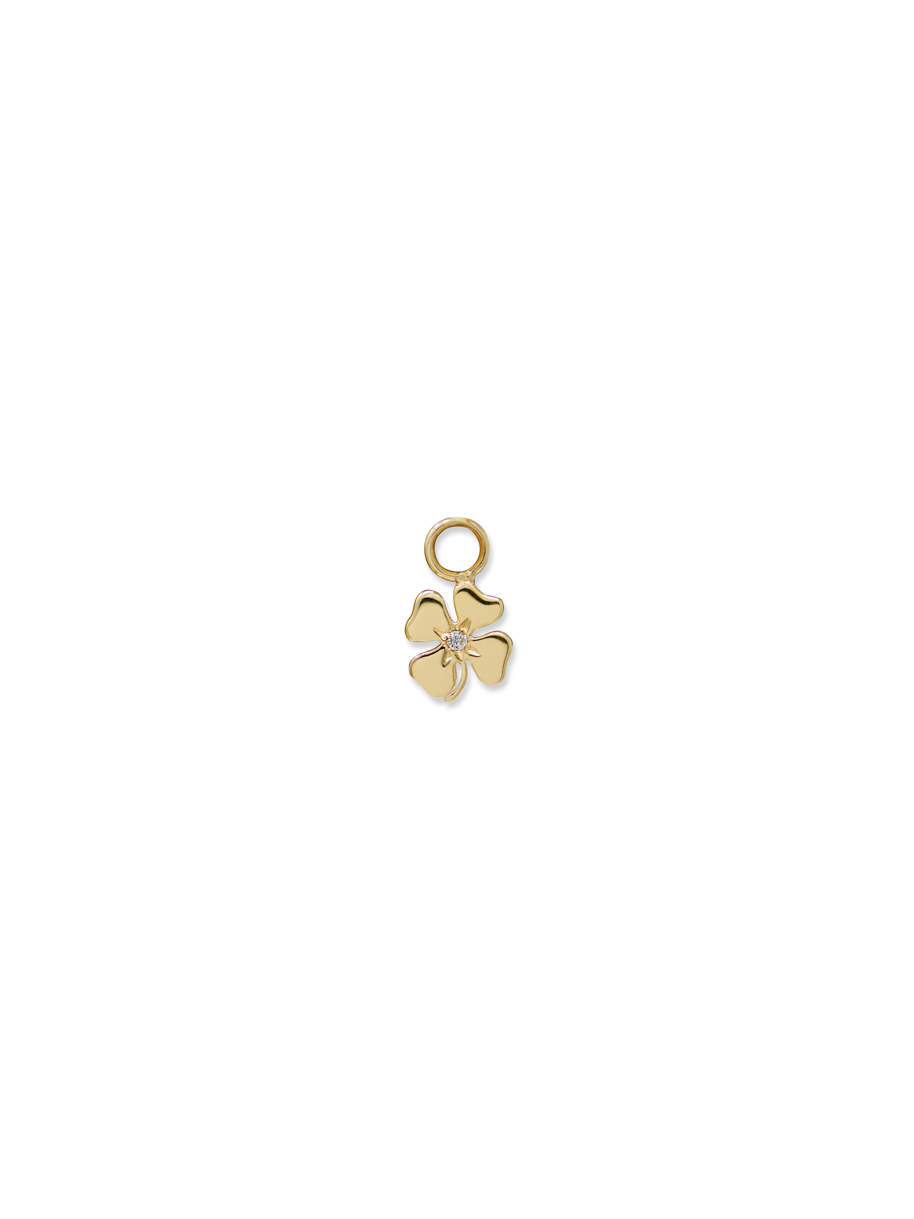 Jac+Jo Mini Icon Clover Hoop Charm