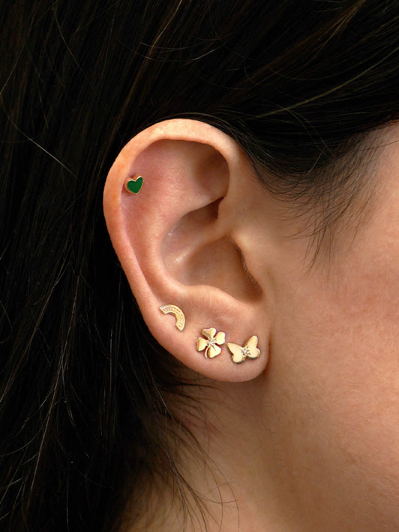 Jac+Jo Icon Mini Clover Studs