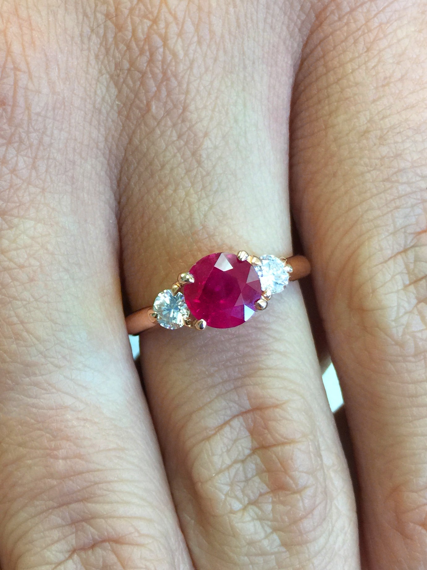 Classique Ruby Engagement Ring