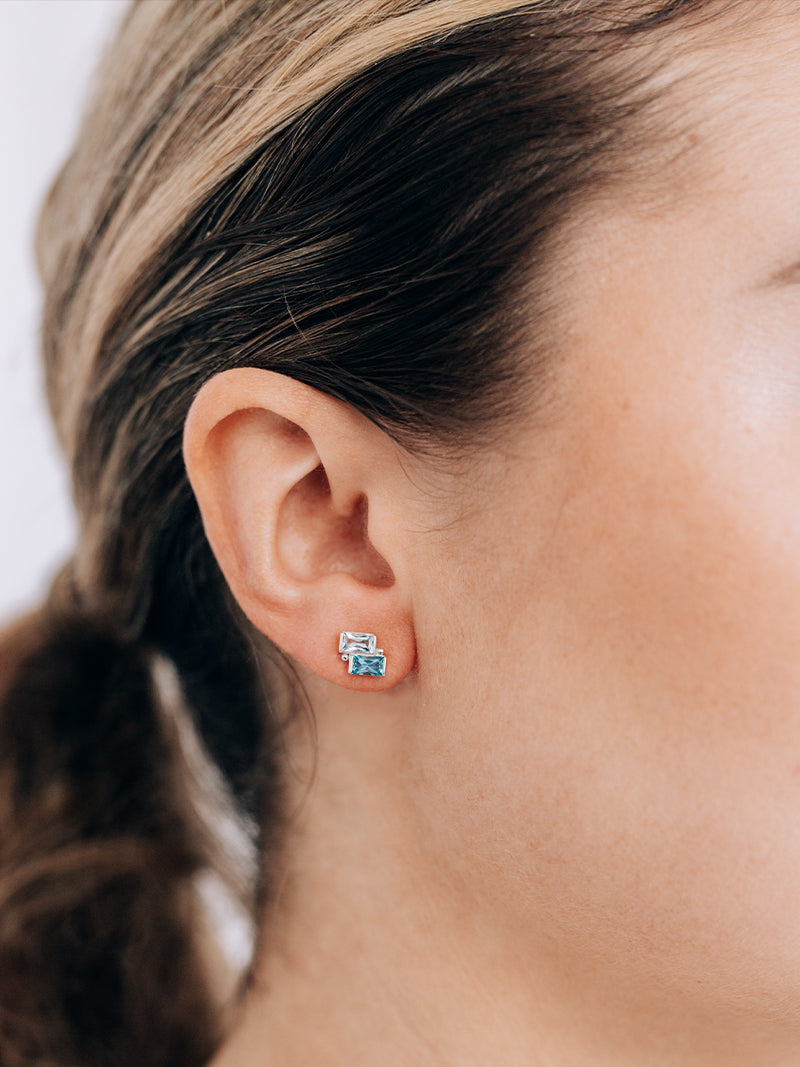 Cléo Deux Carré Studs