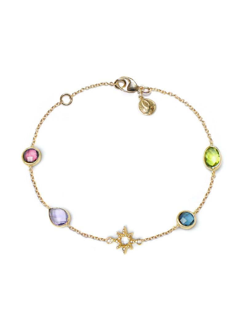 Multicolor Starburst Lifesaver Bracelet