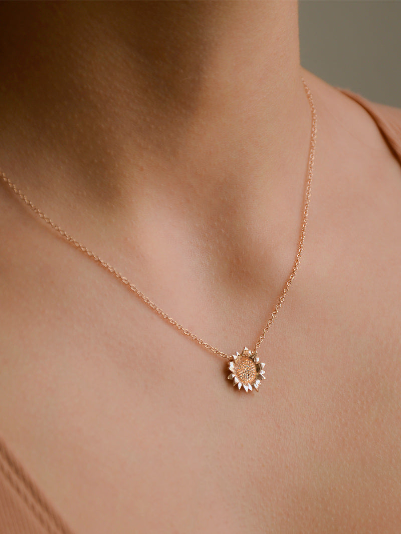 Tiffany sales sunflower necklace