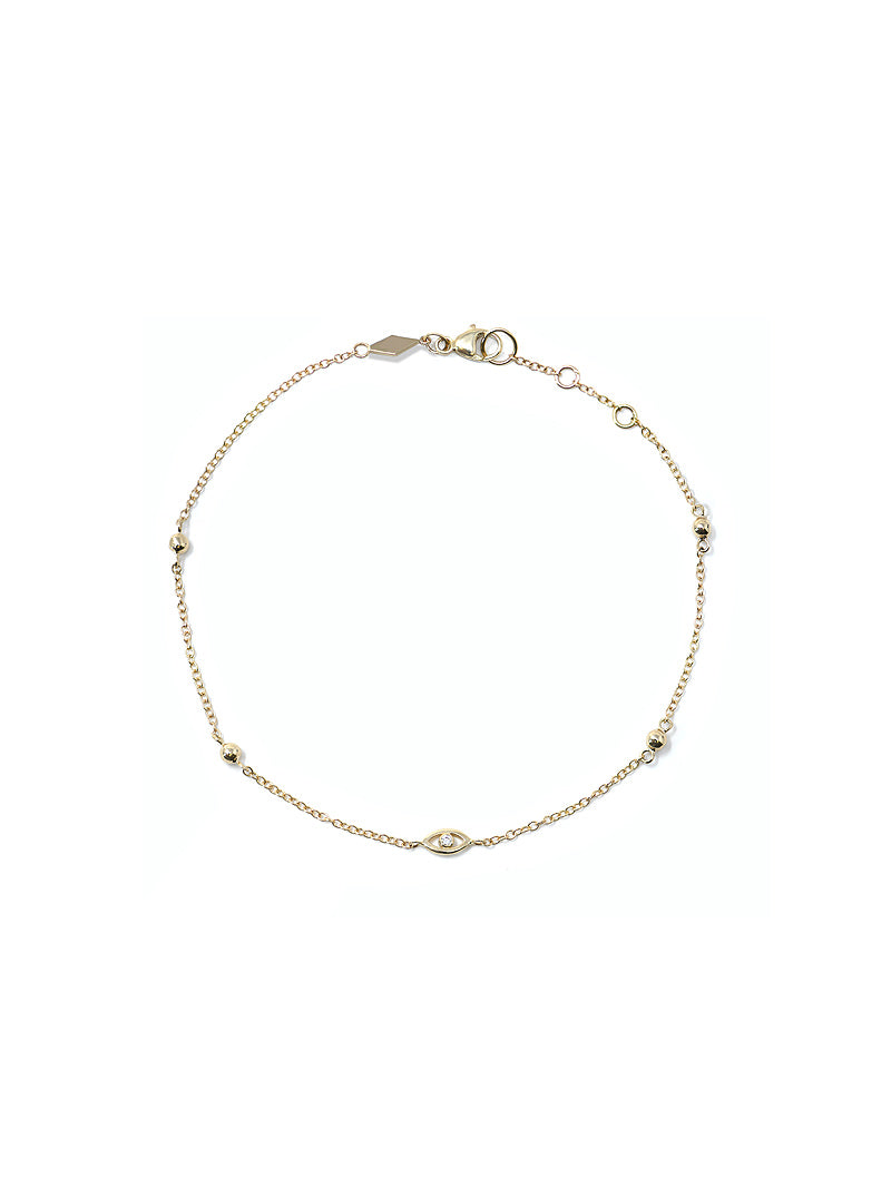 Jac+Jo Icon Evil Eye Anklet