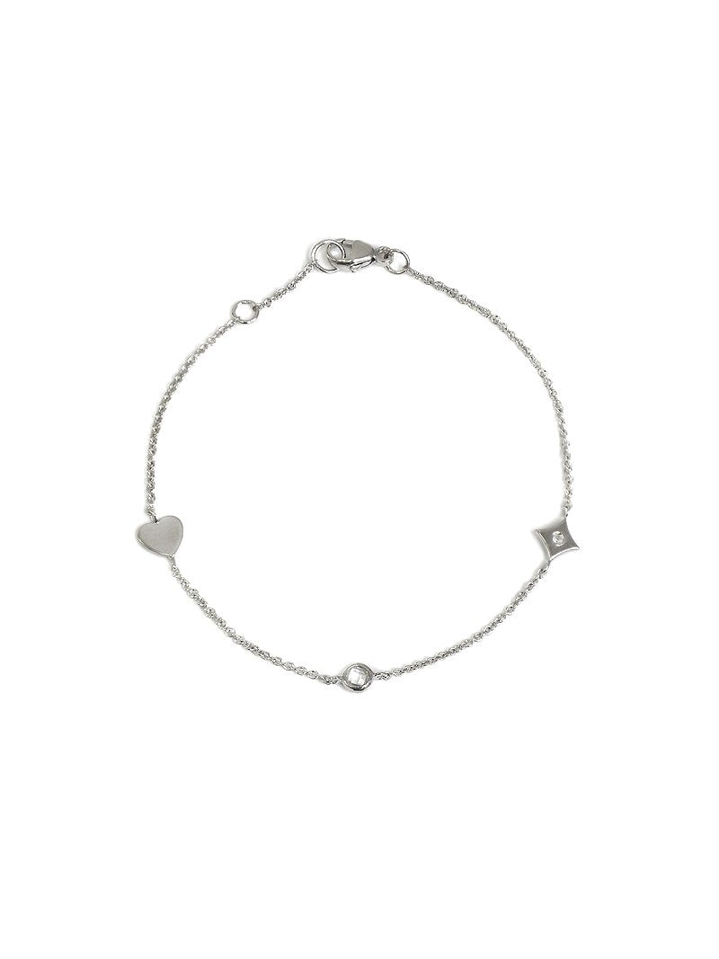 Jac+Jo Icon Heart Station Bracelet